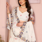 White Color Georgette Lehenga Choli In Mesa