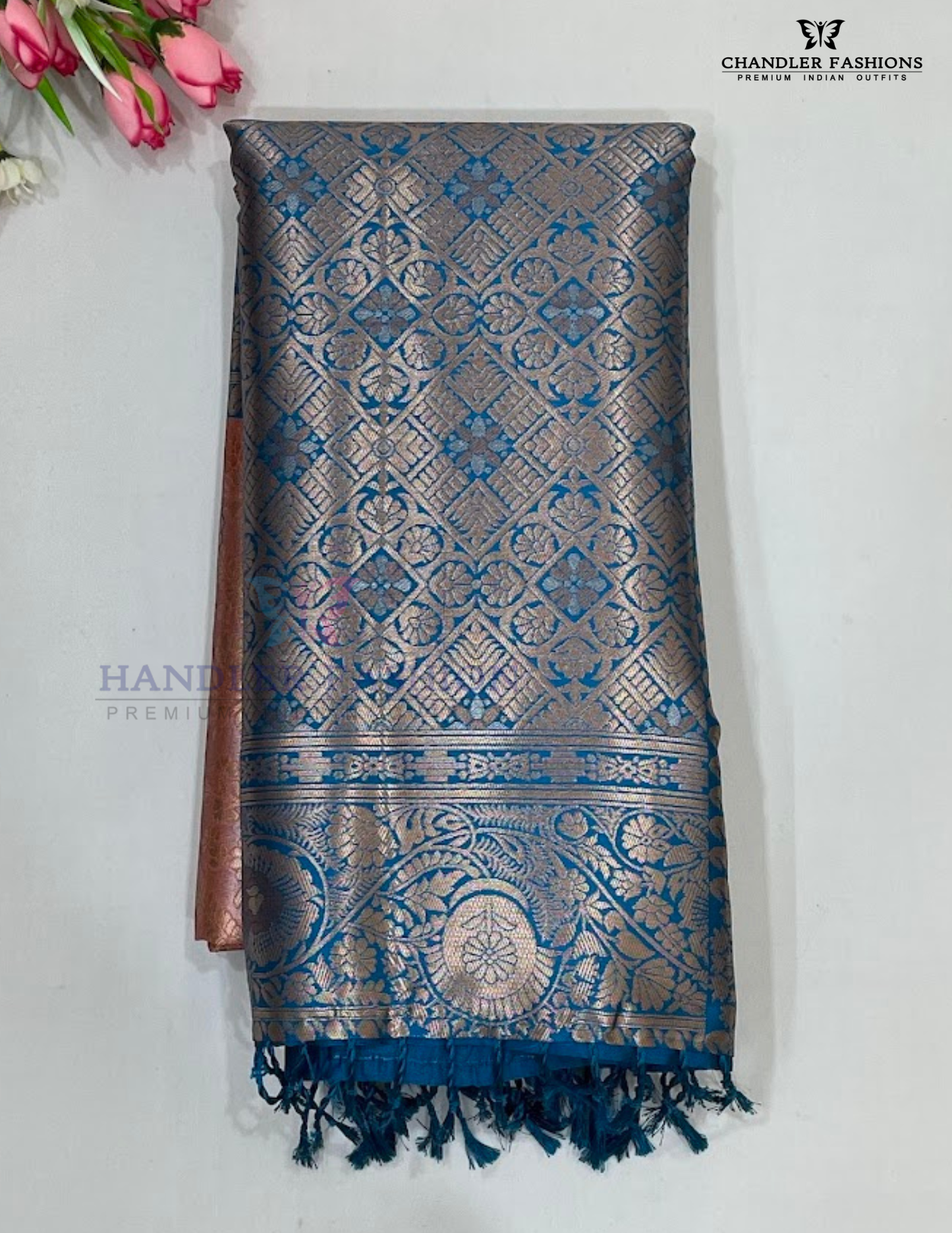 Stunning Onion Pink Color Art Silk Sari For Women