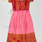 Pink Georgette Mirror Work Choli Set For Girls In Surprise 