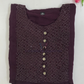 Purple Color With Stone Work Rayon Kurti Near Me