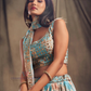 Golden Zari And Sequins Work Lehenga Choli In Chandler