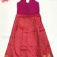 Appealing Green And Pink Color Stone Work With Silk Langa set For Girls In Yuma