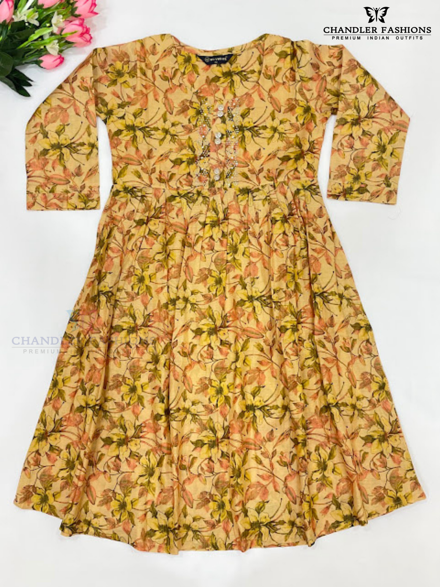 Pleasing Multi Color Tissue Silk With Self Design Kurti For Women