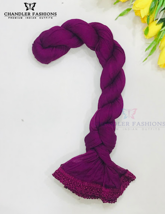 Alluring Purple Colored Chiffon Dupatta For Women
