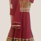 Maroon Color Kurti With Embroidery Work For Girls Near Me