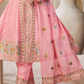 Wonderful Pink Embroidery Work Kurti Suit For Girls