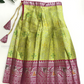 Charming Pink And Light Green Colored Silk Choli Sets In Surprise