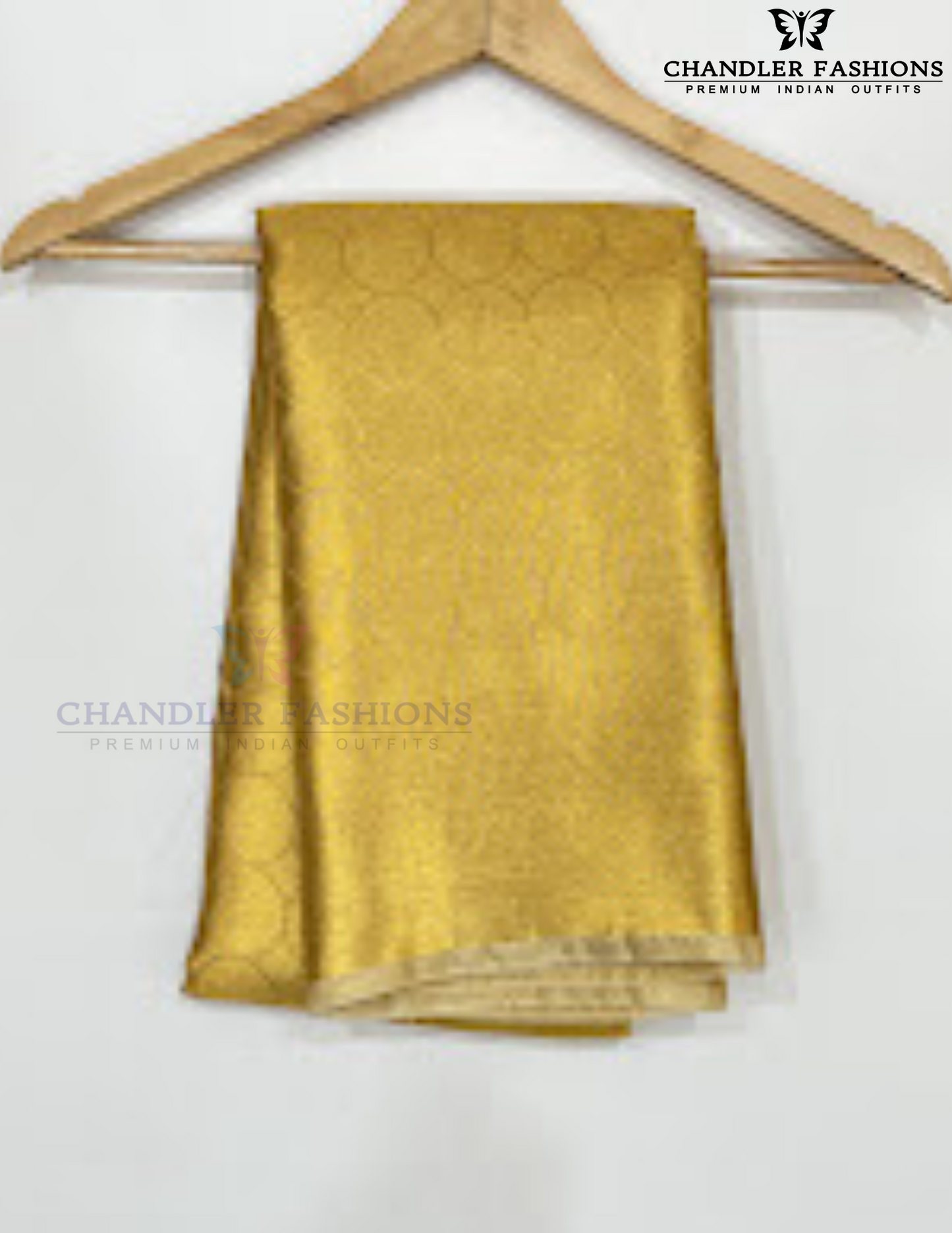 Gold Color Tissue Silk Saree With Zari Work Near Me