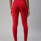 Red Colored Stretchable Rayon Elastane Leggings 