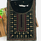 Black Color Cotton Kurti With Embroidary Work In Suncity