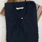 Stunning Black Color Gerogette With Embroidery Work Kurti For Girls Near Me