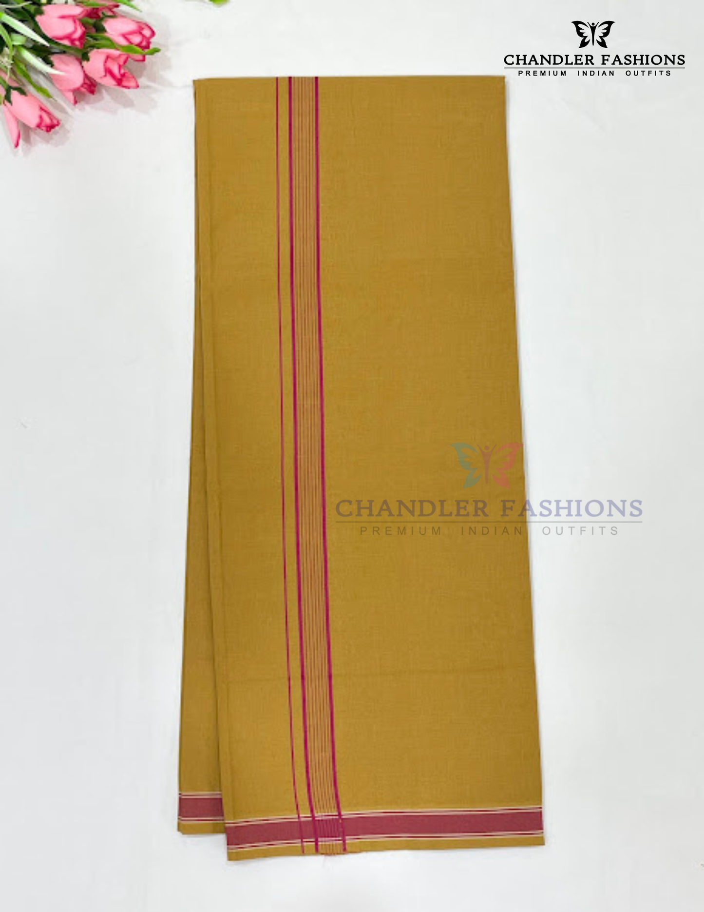 Beautiful Mustard Yellow Color Cotton Dhoti Near Me