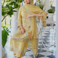 Yellow Color Soft Organza Salwar Suits With Embroidery Work Near Me