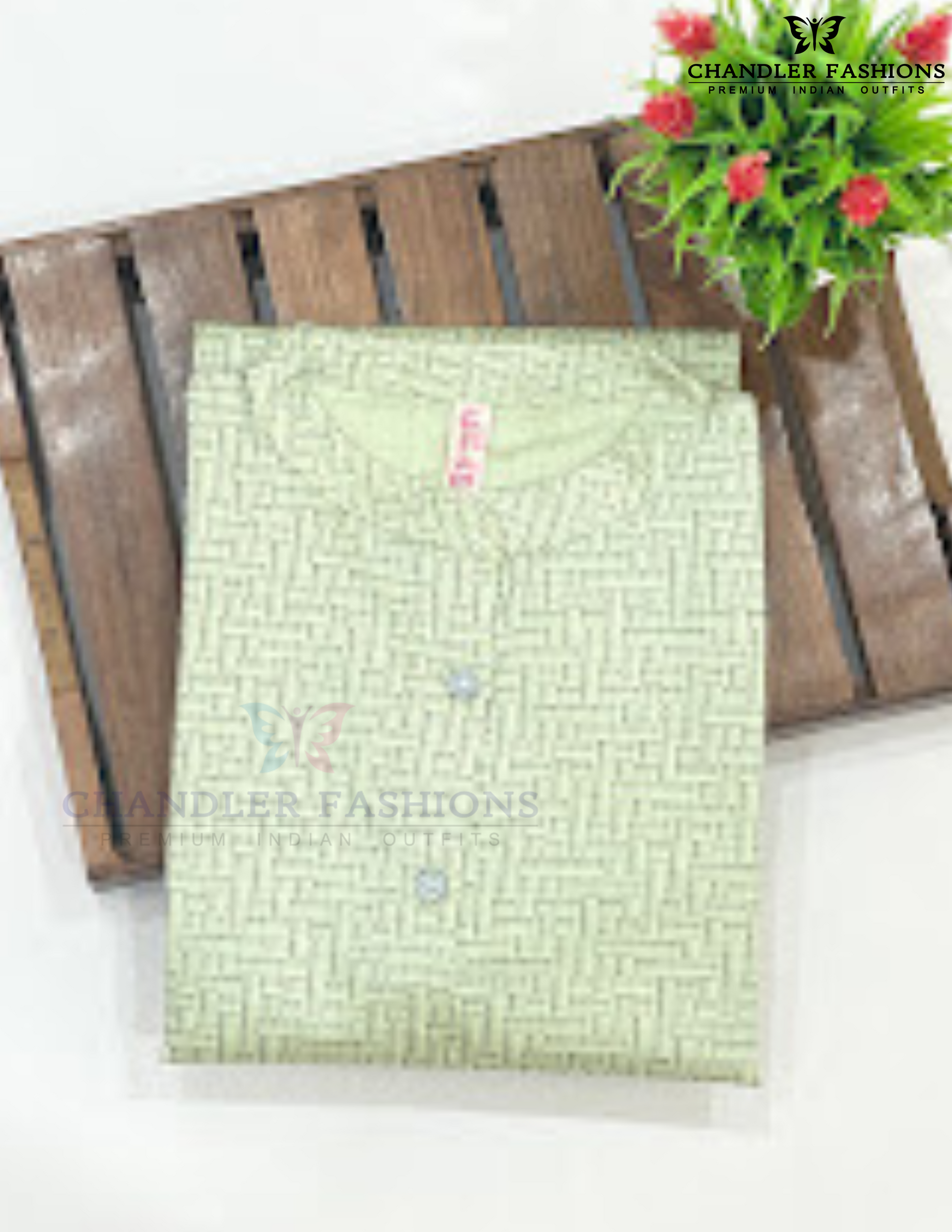 Pista Green Color Cotton Kurti With Printed Work In Suncity
