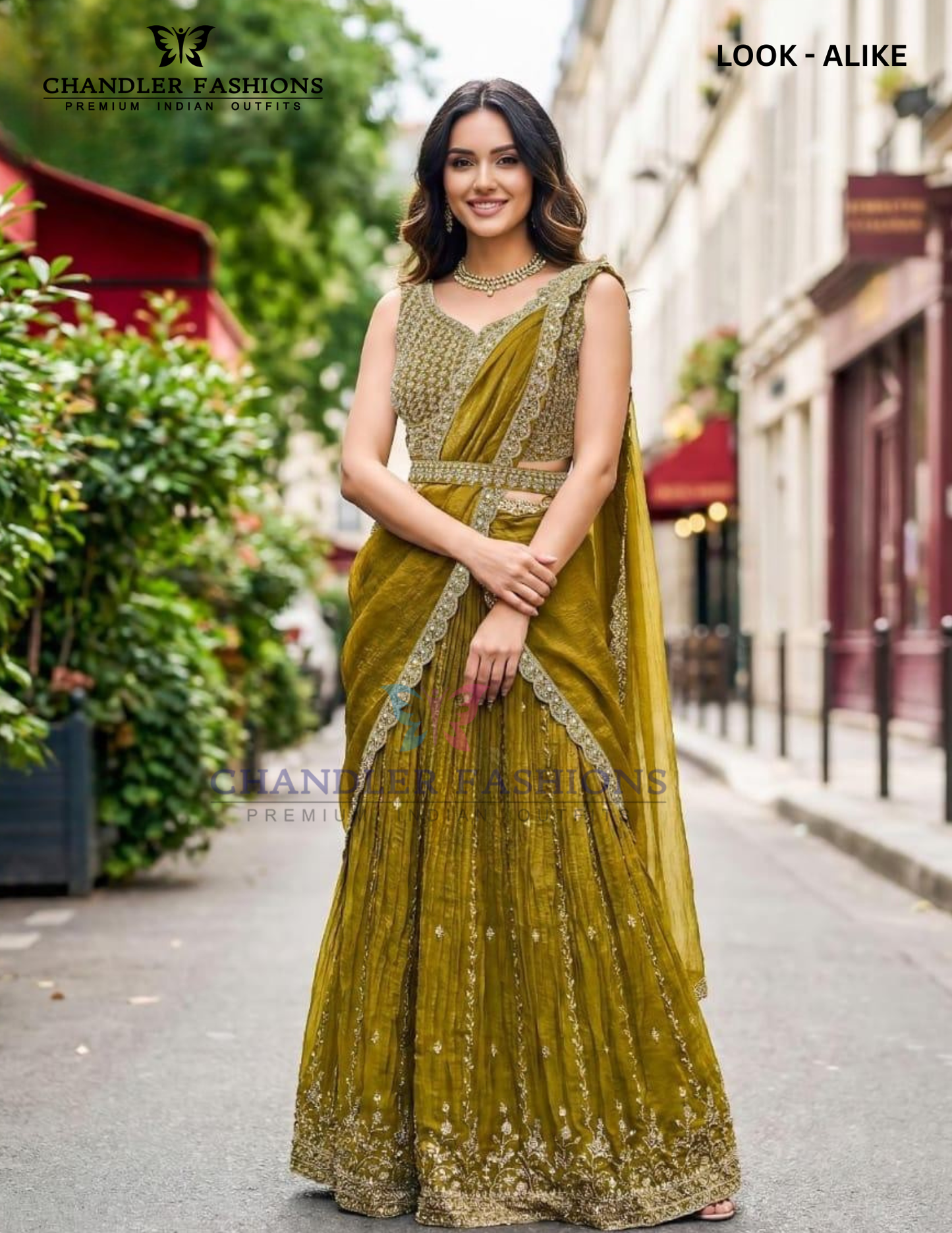 Elegant Mehendi Green Color Embroidery And Sequins Work Lehenga Choli For Women