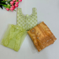 Elegant Pista Green Color Georgette Choli Sets In Chandler