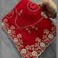 Red Color Georgette With Embroidered Work Saree Near Me