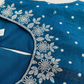 Stunning Teal Blue Color Satin Silk Palazzo Suits With Embroidery And Sequins Work For Kids Girls In Chandler
