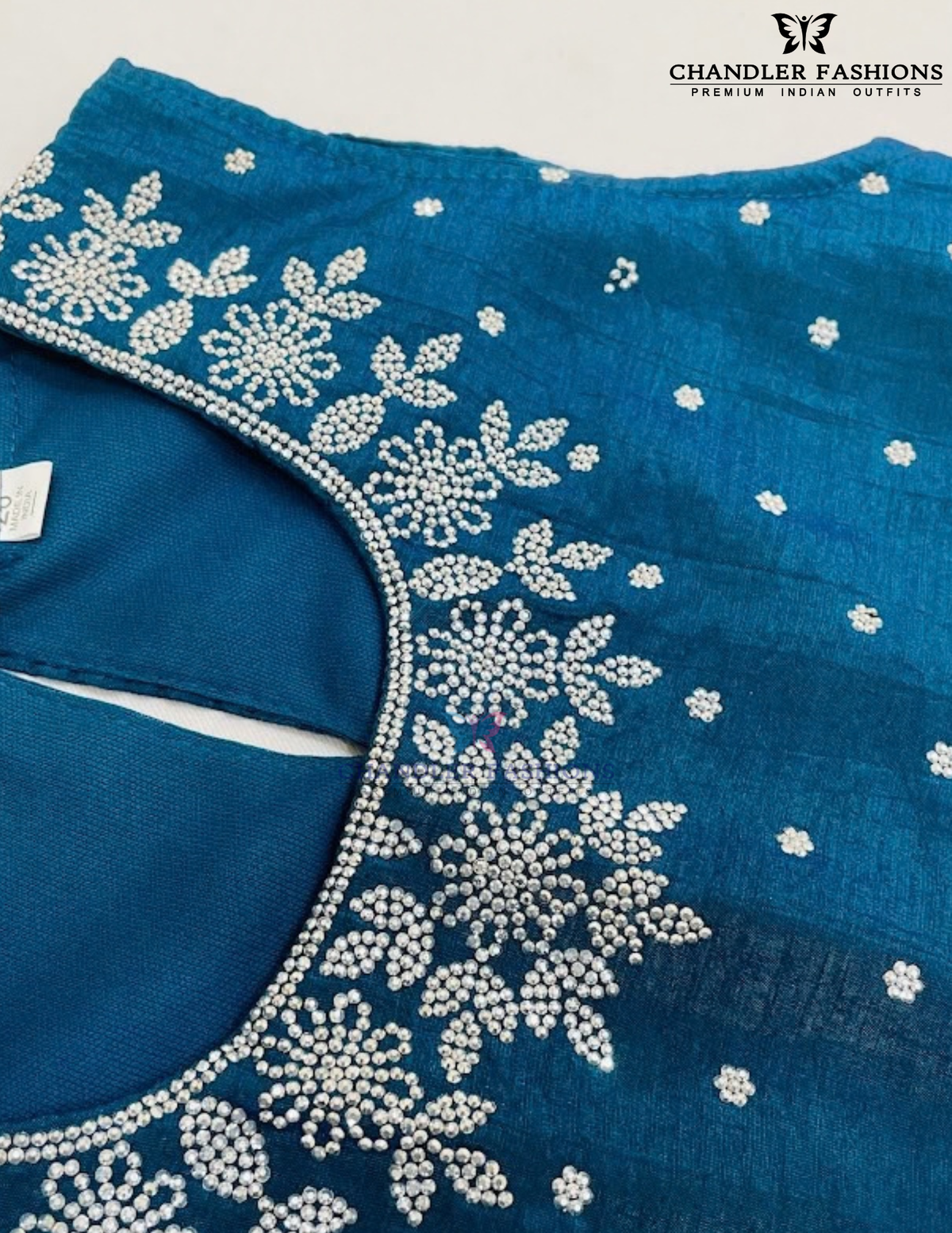 Stunning Teal Blue Color Satin Silk Palazzo Suits With Embroidery And Sequins Work For Kids Girls In Chandler