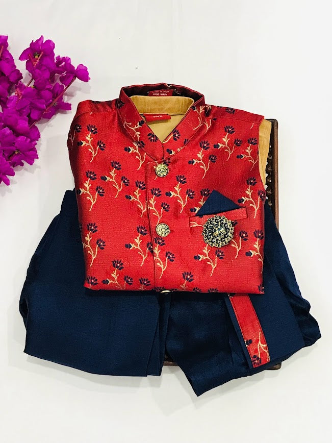 Appealing Traditional Sherwani Full Sleeves Nehru Jacket Pajama Pant And Dhoti Style Pant In USA