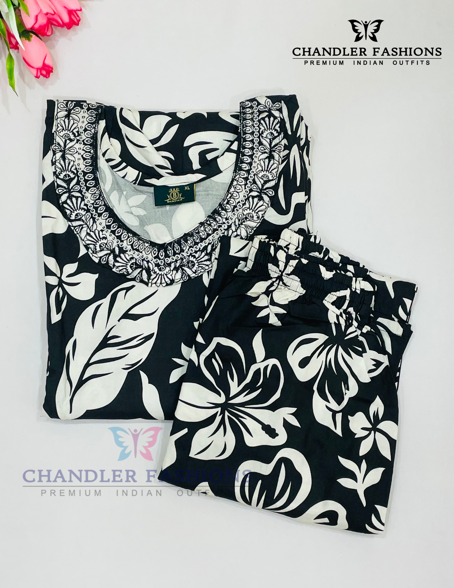 Appealing Black Color Rayon Co-ord Set In USA