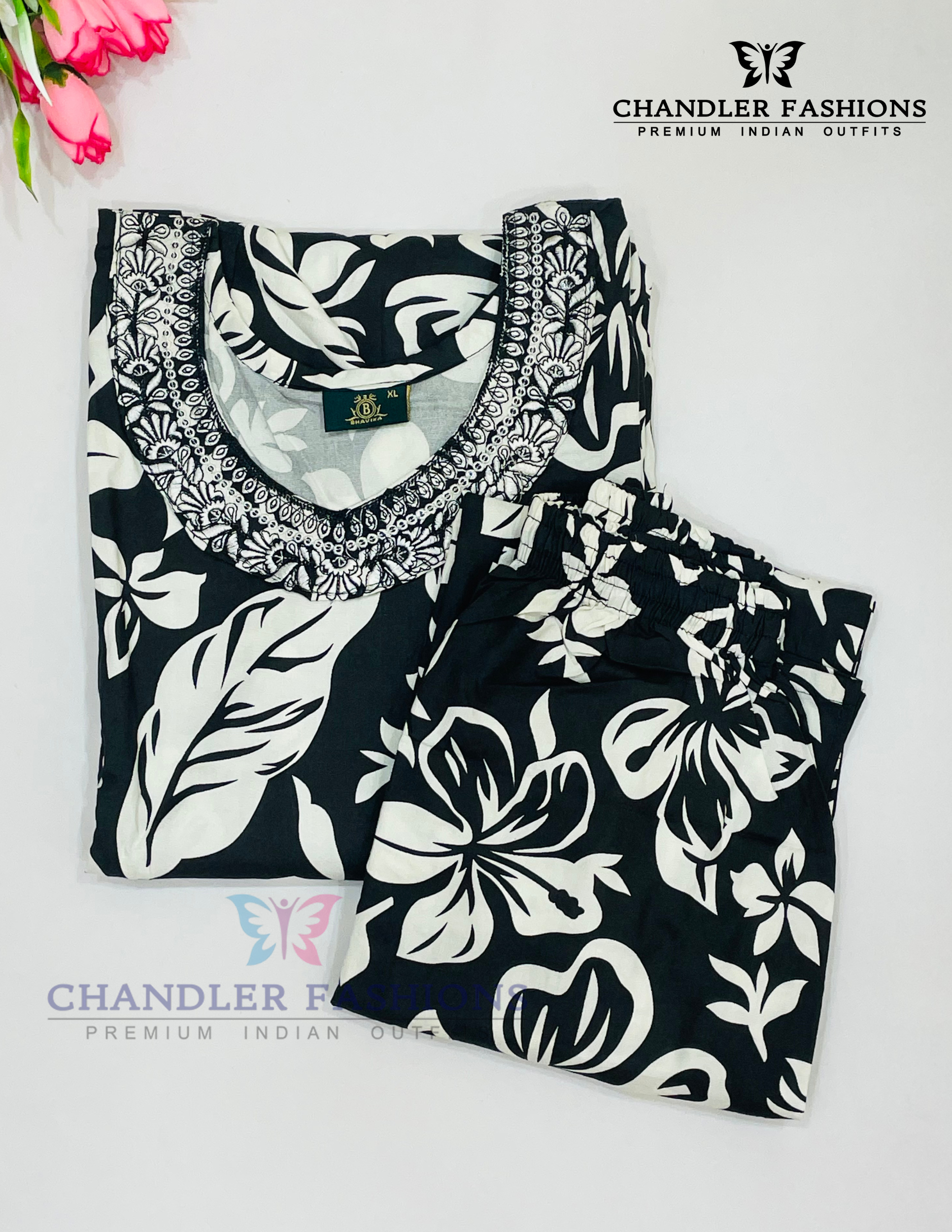 Appealing Black Color Rayon Co-ord Set In USA