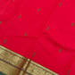 Pretty Red Color Cotton Saree With Zari Work In Chandler