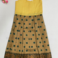 Green And Yellow Color Silk Langa Set With Stone Work In Yuma
