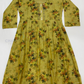Green Color Tissue Silk With Floral Design Kurti Near Me