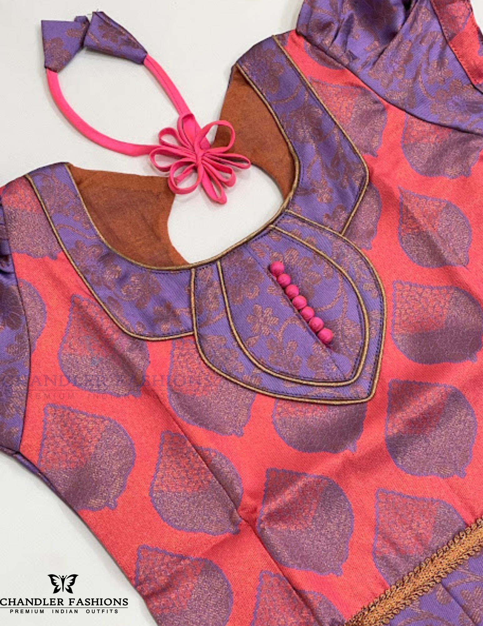 Pink Colored Silk Langa Sets With Stone Work In Chandler