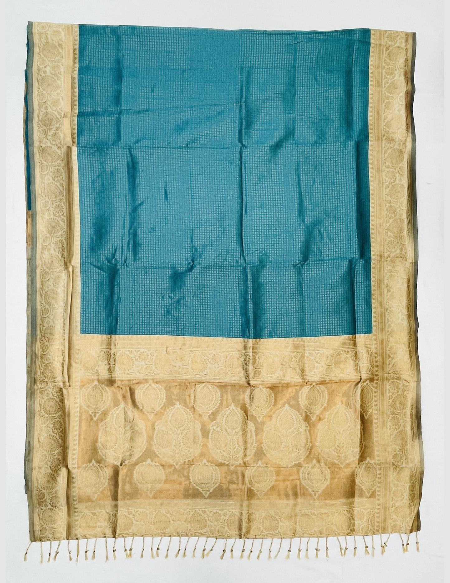 Rama Green Color Art Silk Saree In USA