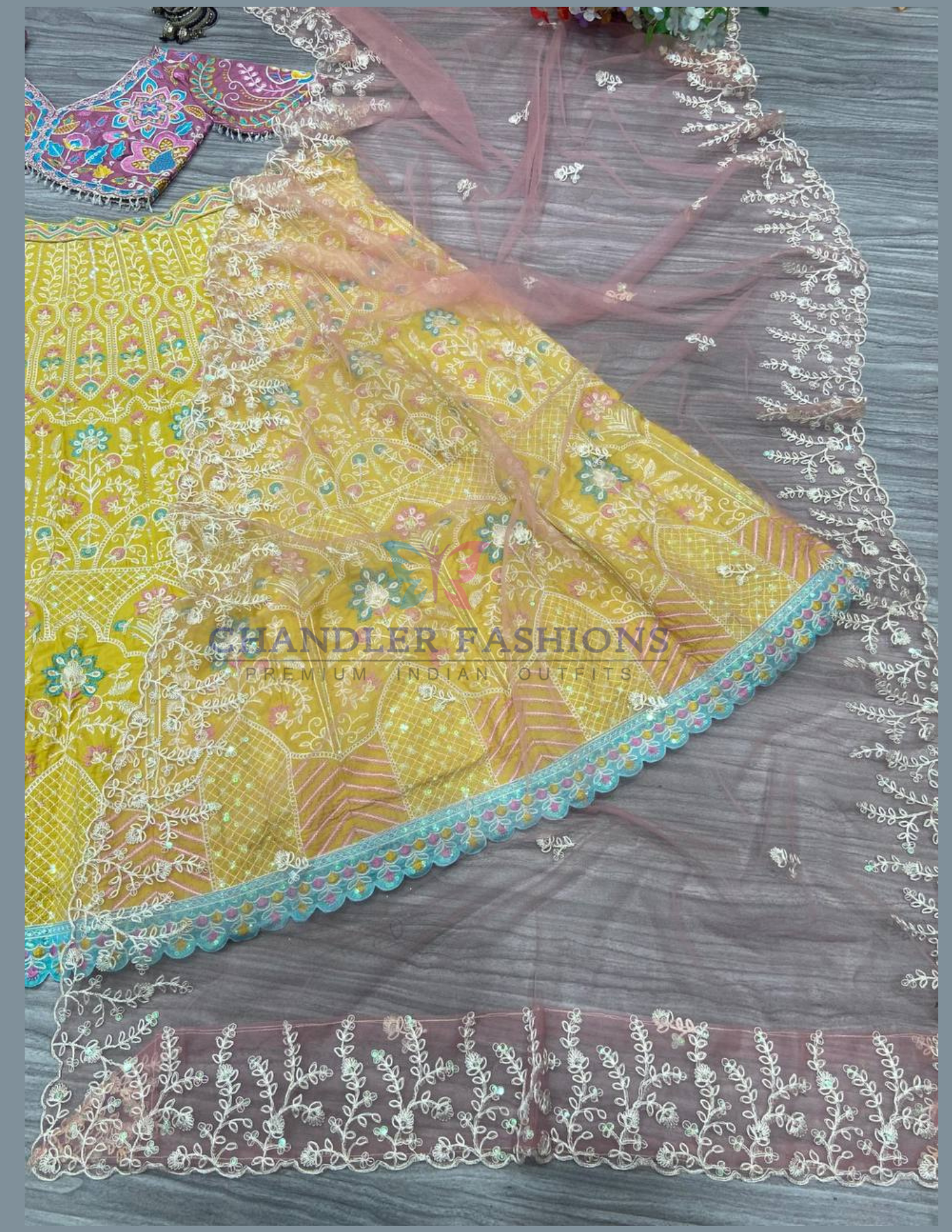 Yellow Color Kasturi Silk With Embroidery And Sequins Work Lehenga In Chandler
