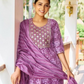 Purple Printed Salwar Suits With Dupatta Set Near Me