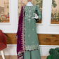 Light Green Color Georgette With Embroidery Work Palazzo Suits In USA