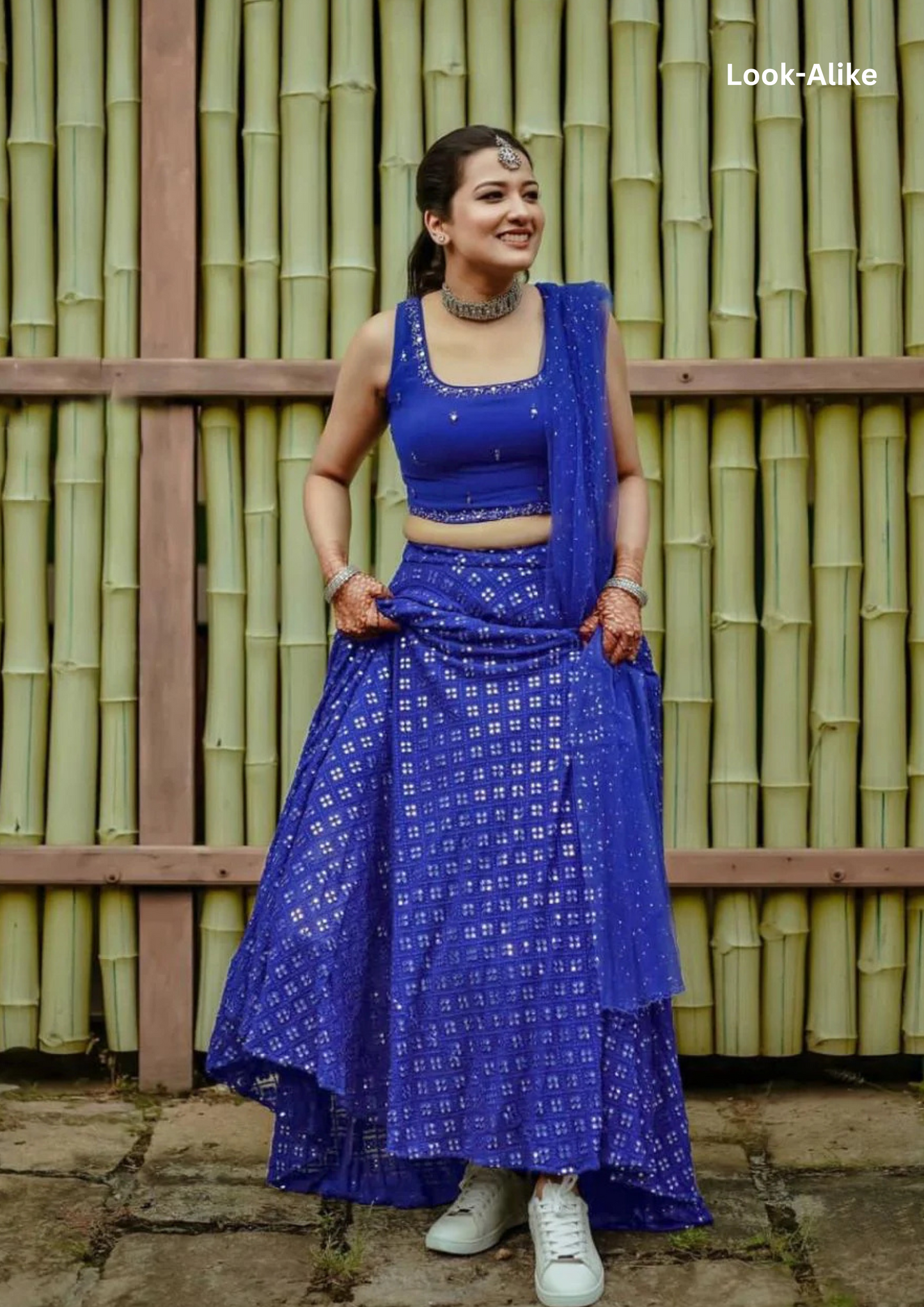 Elegant Blue Color Heavy Georgette Embroidery And Sequins Work Lehenga Choli