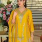 Chinon With Embroidery Work Palazzo Suits In Chandler