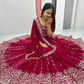 Exquisite Red Color Georgette Lehenga Choli With Embroidery Work In USA