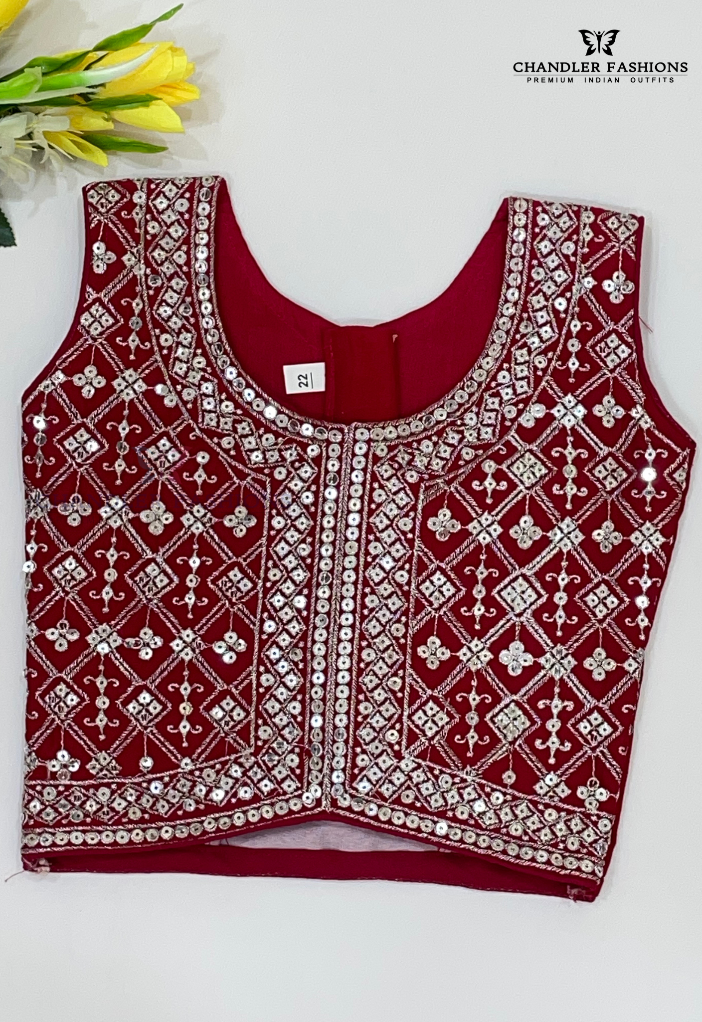 Red Colored Georgette Choli Sets In USA