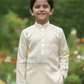 Pretty Cream Color Jacquard Silk With Pajama Kurta Near Me
