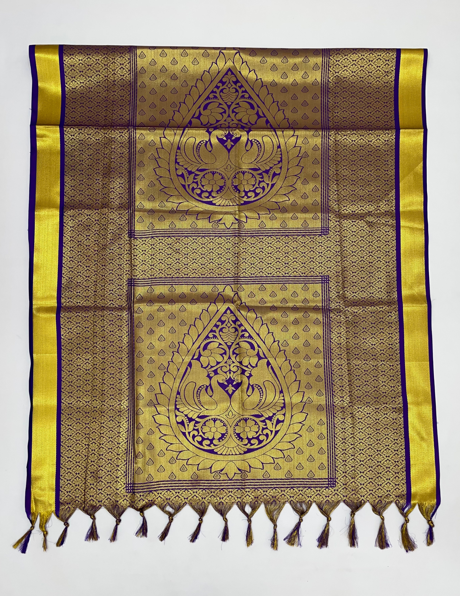 Beautiful Violet Color Silk Shawl In USA