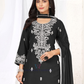 Black Color Rayon With Thread Work Palazzo Suits Near Me