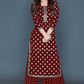 Lovely Maroon Color Gold Printed Rayon Palazzo Suits For Women