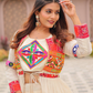 Attractive White Colored Gamthi And Mirror Lace Work Chaniya Choli Sets Near Me