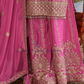 Pink Color Chinon With Digital Print And Embroidery Work Palazzo Suits In Chandler