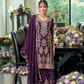 Amazing Purple Color Party Wear Heavy Chinon Palazzo Suits 