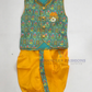 Beautiful MultiColor Designer Sherwani Suit With Brooch Pin For Boys 