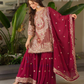 Maroon Color Crazy Silk Embroidery Sequins Work Palazzo Suits Near Me