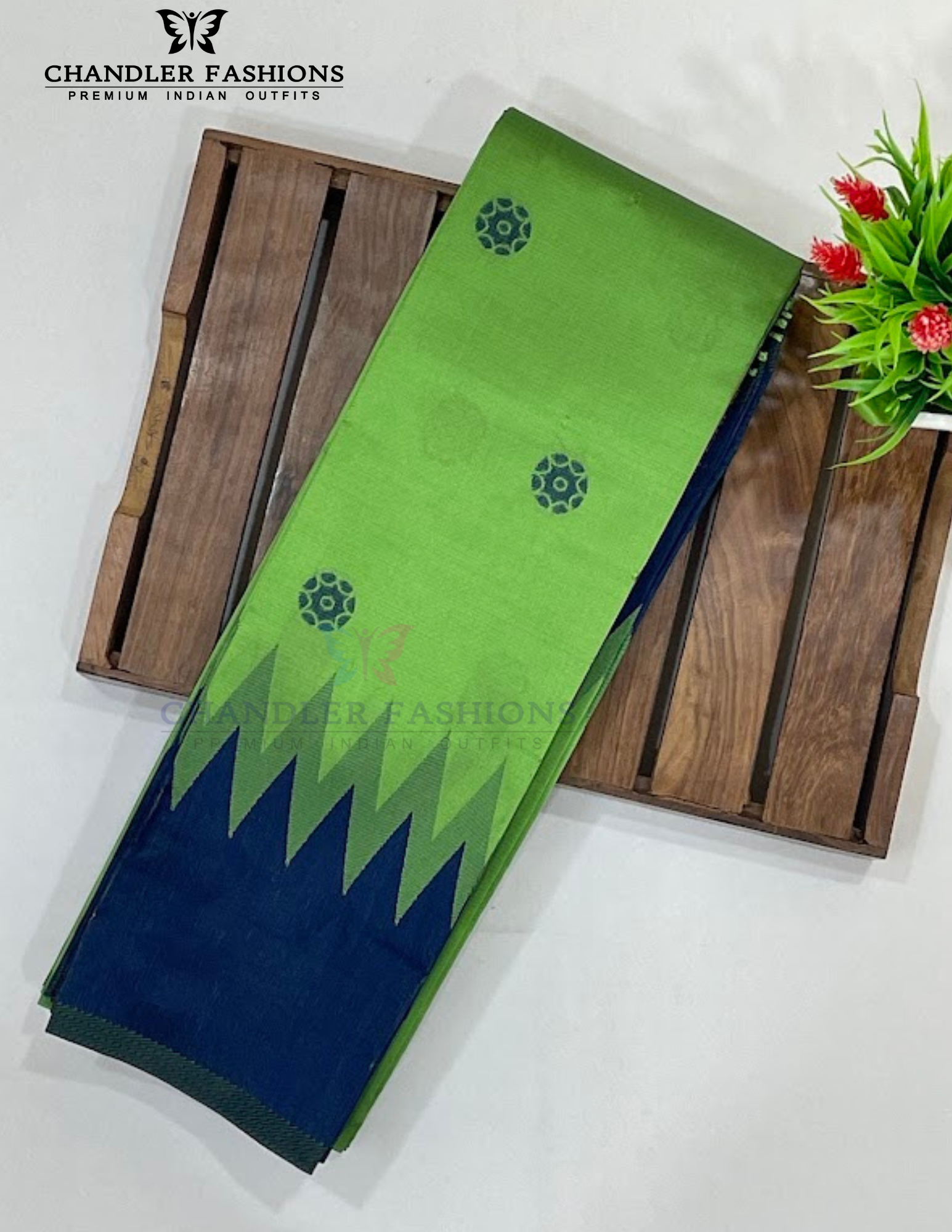 Light Green Color Floral Motifs Pure Kanchi Silk Saree Near Me