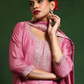 Pink Color Silk Blend With Embroidery Work Salwar Suits In Yuma