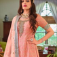 Attractive Peach Color Faux Georgette Palazzo Suits Near Me